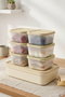 Hermia Juego de 7 Cajas de Almacenamiento BU0046 Color Crema